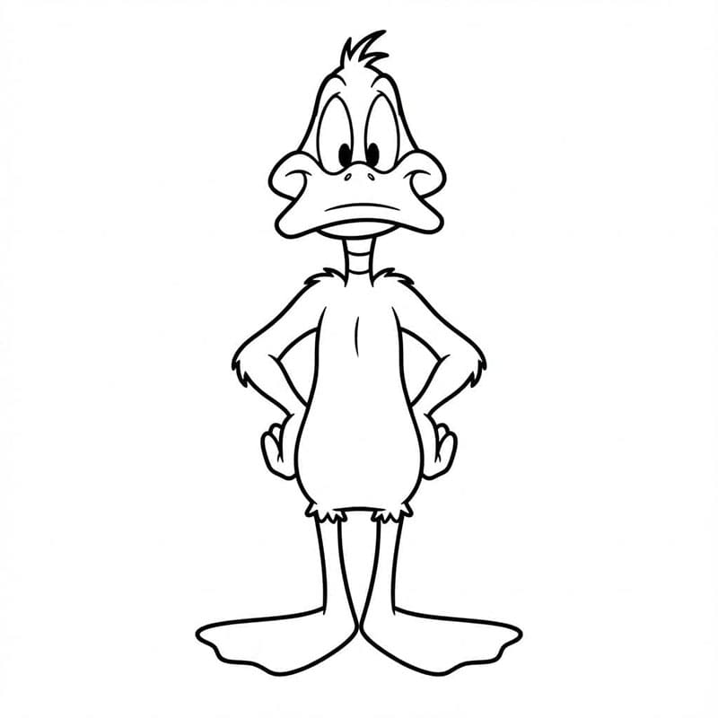 ระบายสี ดัฟฟี่ ดั๊ก แบบง่ายๆ