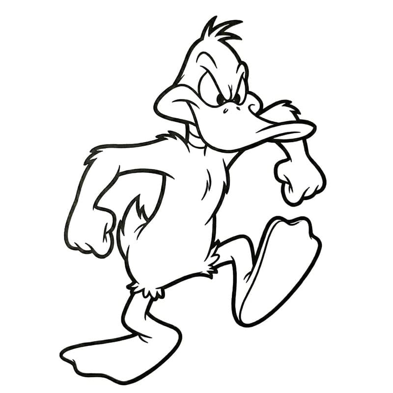 ระบายสี ดัฟฟี่ ดั๊ก โกรธมาก