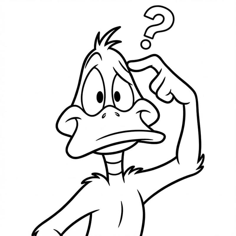 ระบายสี ดัฟฟี่ ดั๊ก ไม่เข้าใจ