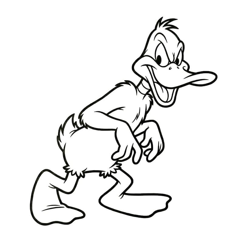 ระบายสี ดัฟฟี่ ดั๊ก นิสัยไม่ดี