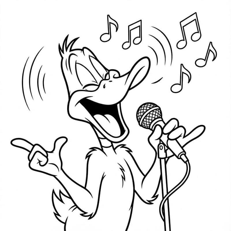 ระบายสี ดัฟฟี่ ดั๊ก ร้องเพลง