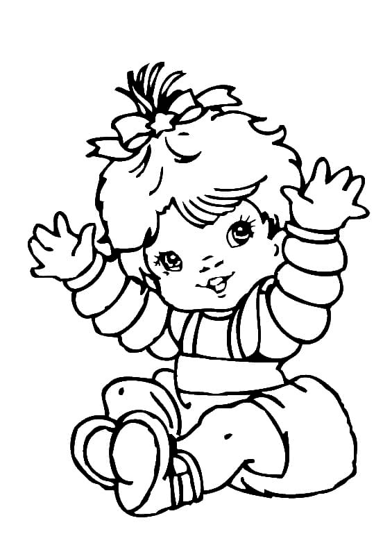 ระบายสี เด็กหญิงตัวน้อยน่ารัก ทารก
