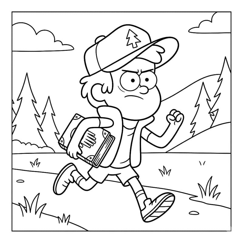 ระบายสี ดิปเปอร์กำลังวิ่ง