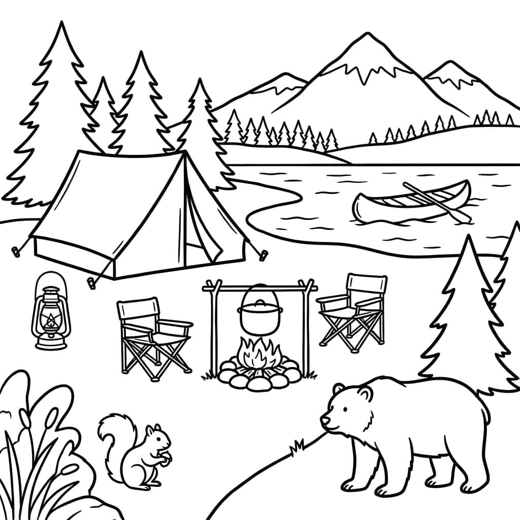 ระบายสี เหมาะสำหรับการตั้งแคมป์