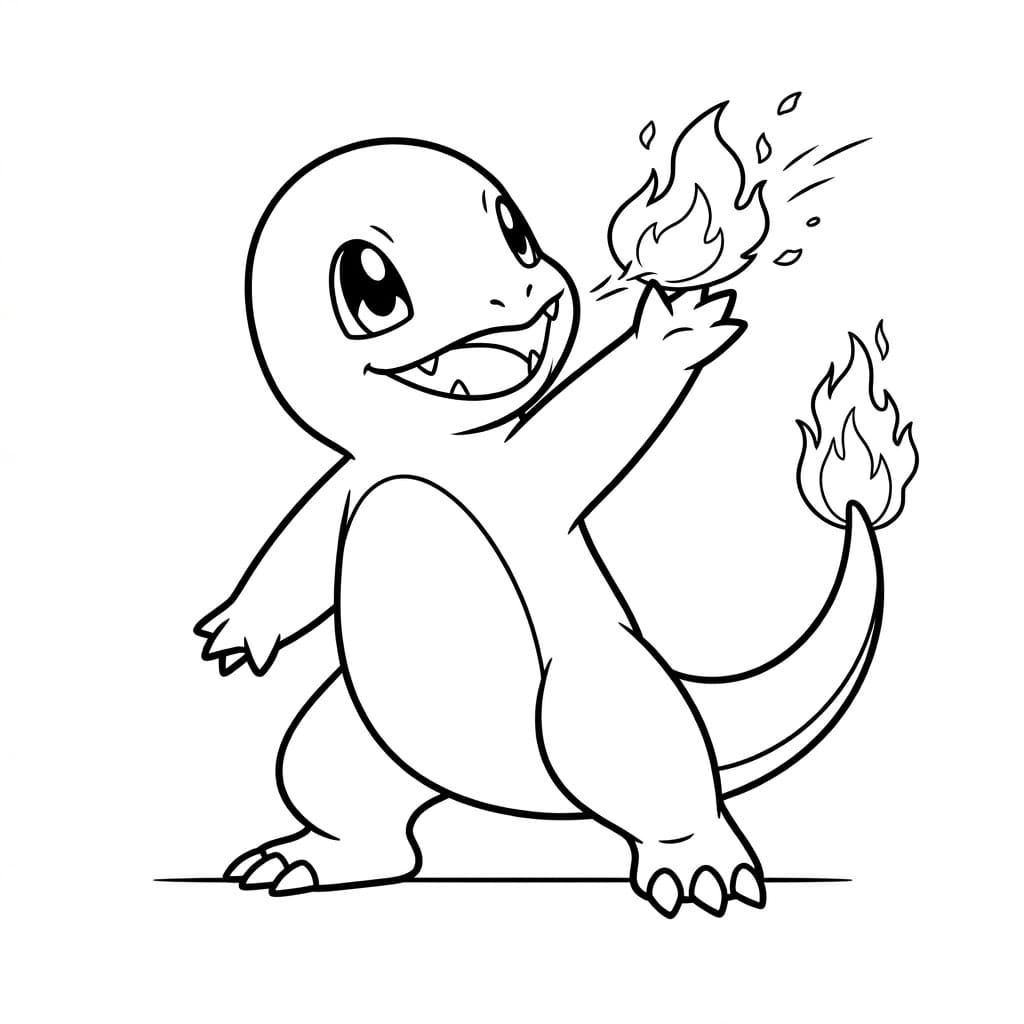 ระบายสี ฮิโตคาเงะ พ่นไฟ