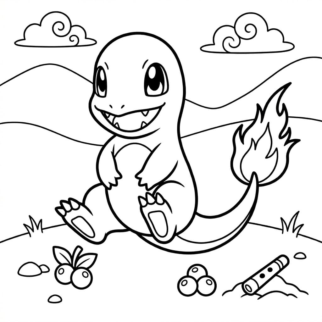 ระบายสี ฮิโตคาเงะ ธรรมชาติ