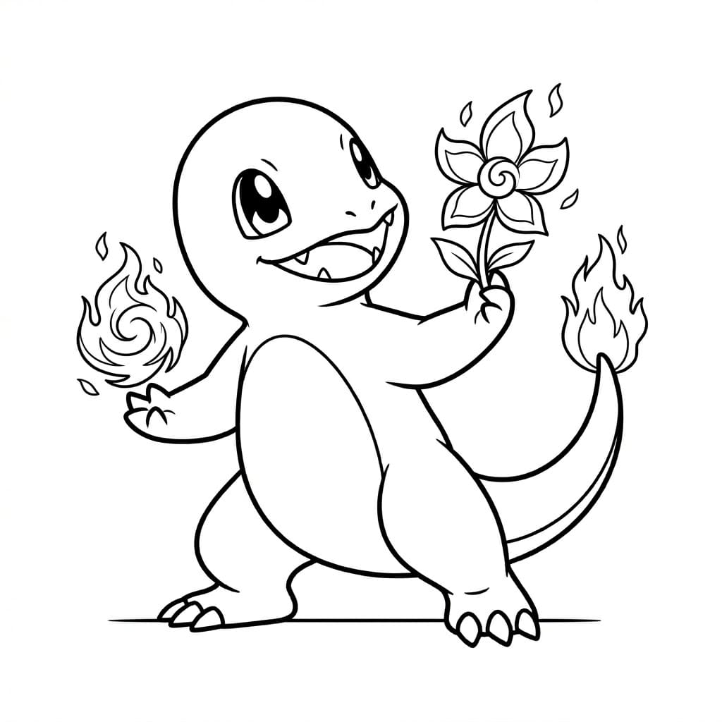 ระบายสี ฮิโตคาเงะยิ้ม