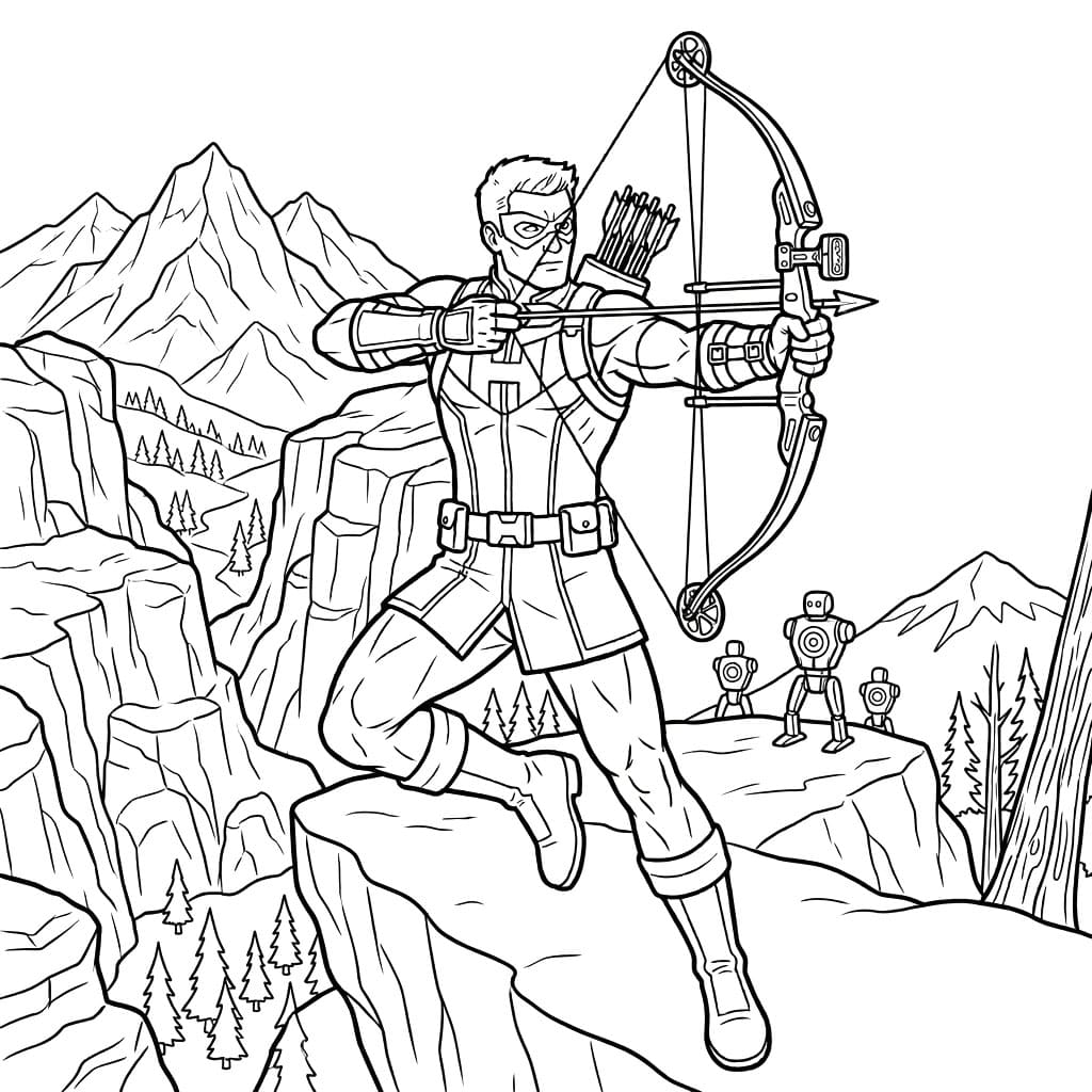 ระบายสี ฮอว์คอายบนภูเขา