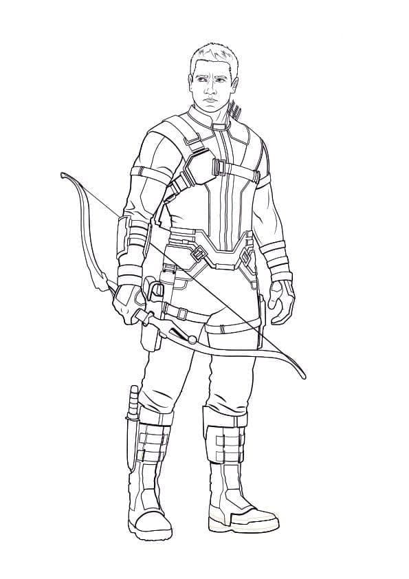 ระบายสี ฮอว์คอาย พิมพ์ได้