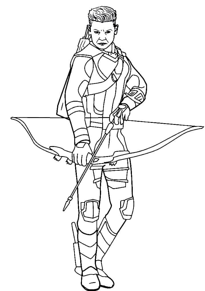 ระบายสี ฮอว์คอาย ซูเปอร์ฮีโร่จากมาร์เวล