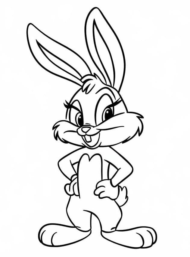 ระบายสี การ์ตูนโลล่า บันนี่