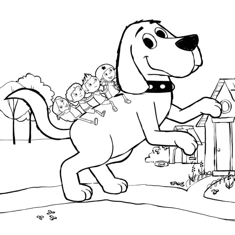 ระบายสี คลิฟฟอร์ดและเด็กๆ