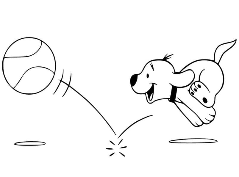 ระบายสี คลิฟฟอร์ด ลูกสุนัข