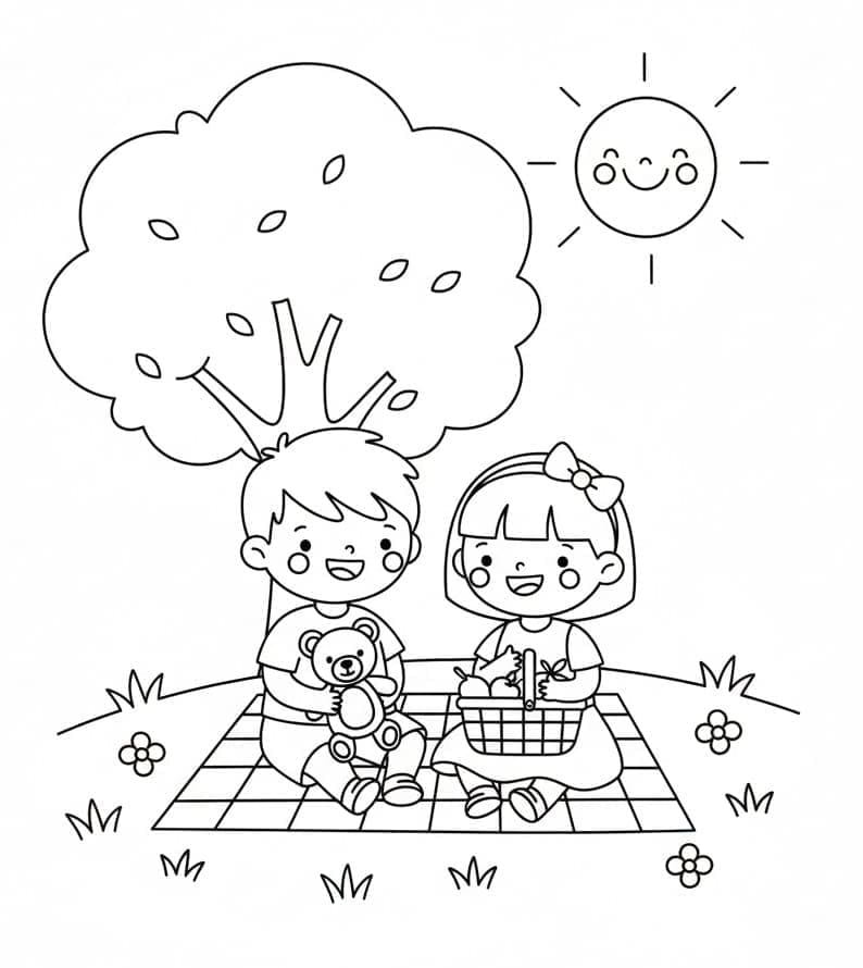 ระบายสี แคมป์ปิ้งที่สวยงามมาก