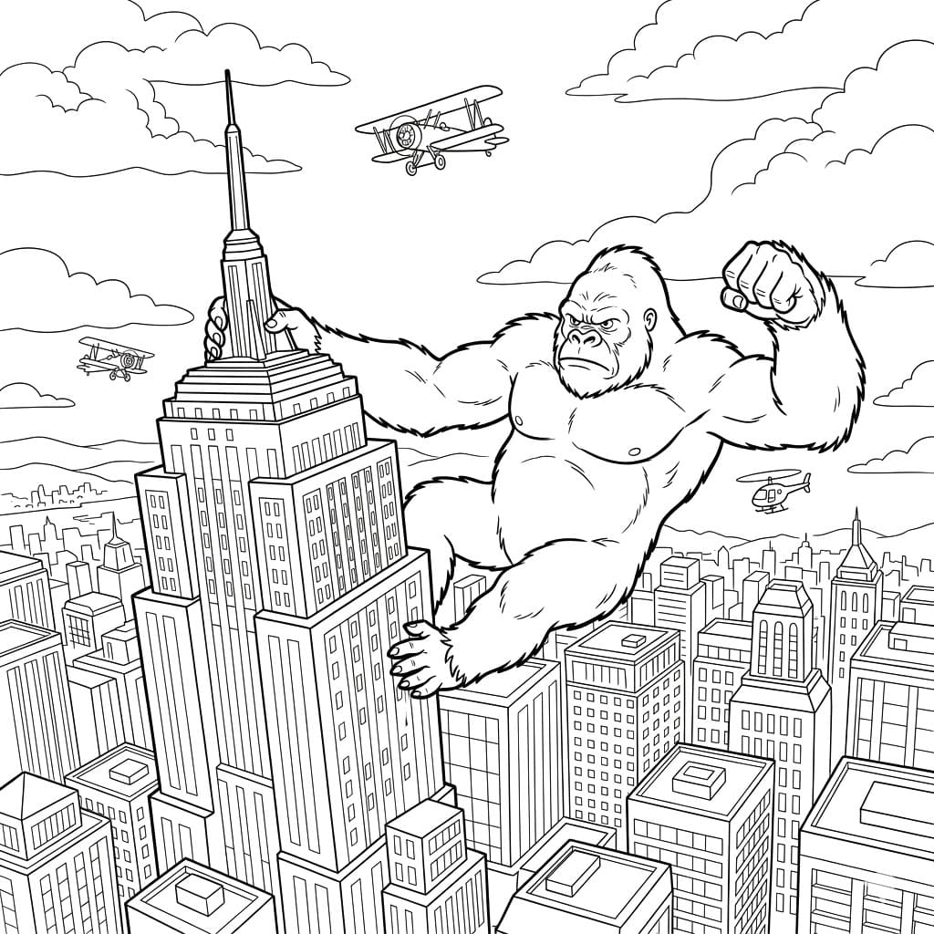 ระบายสี คิงคองในเมืองใหญ่