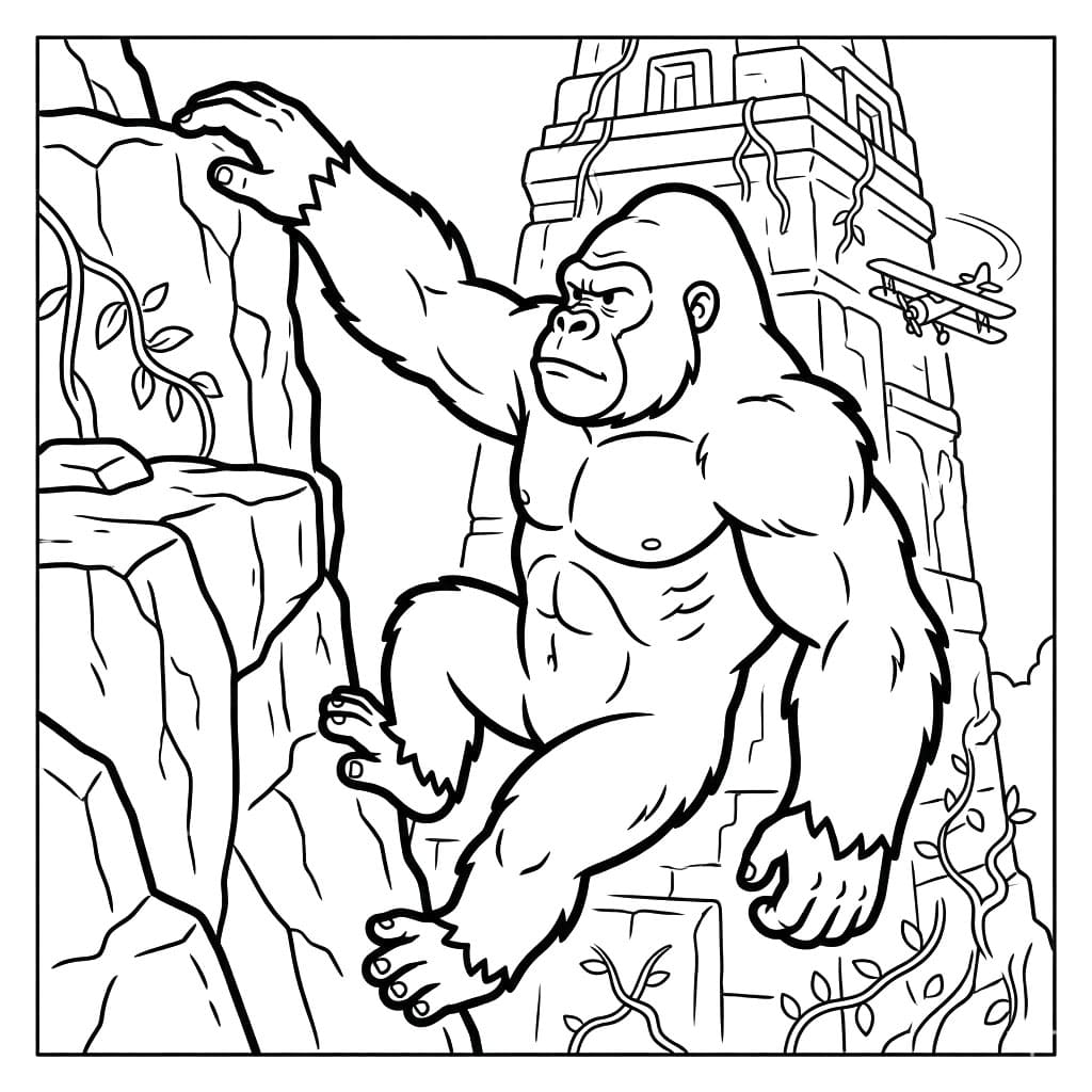 ระบายสี คิงคองในป่า