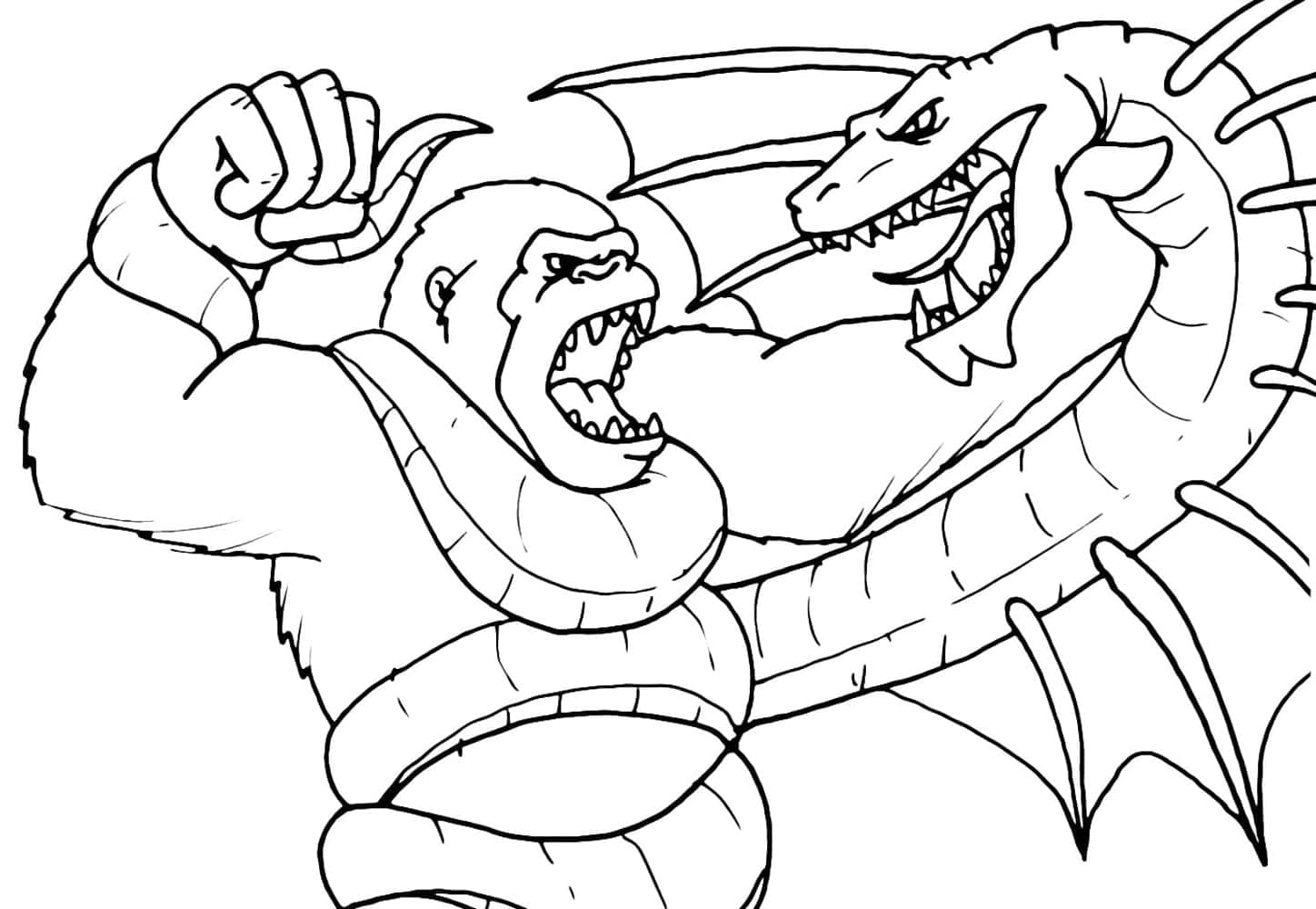 ระบายสี คิงคอง ปะทะ วอร์แบท