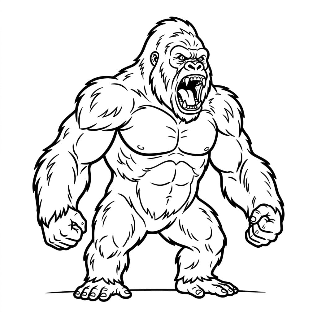 ระบายสี คิงคองผู้ยิ่งใหญ่