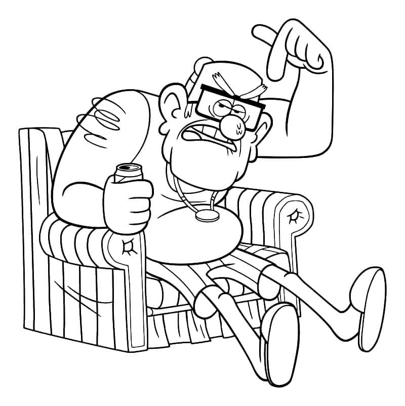 ระบายสี กราวิตี้ฟอลส์ ลุงสแตน