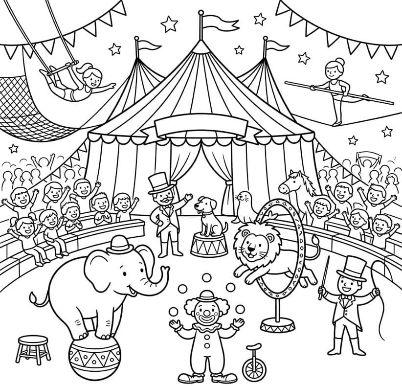 ระบายสี ละครสัตว์ฟรี