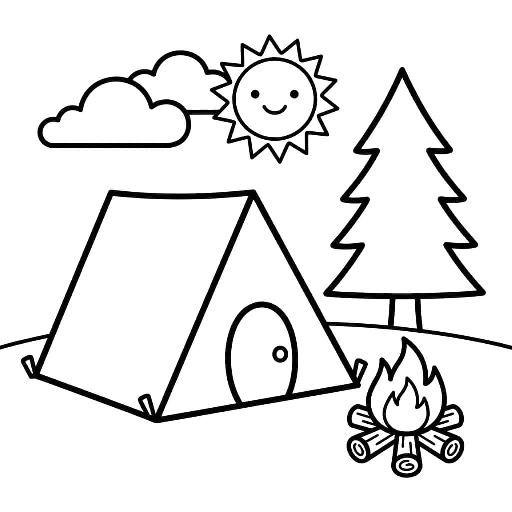 ระบายสี การตั้งแคมป์