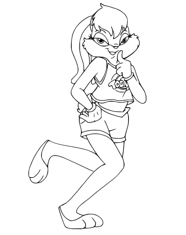 ระบายสี โลล่า บันนี่ จากการ์ตูนลูนีย์ ทูนส์