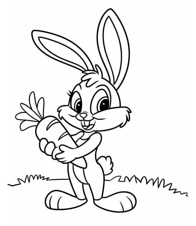 ระบายสี โลล่า บันนี่กับแครอท