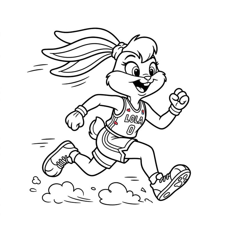 ระบายสี โลล่านักวิ่ง