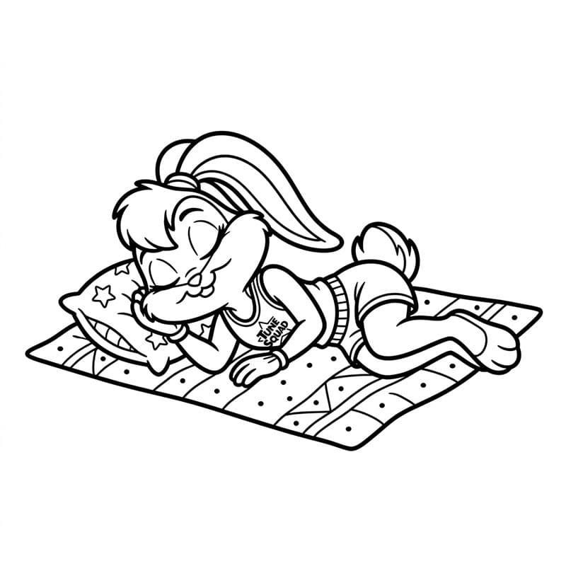 ระบายสี โลล่าพักผ่อน