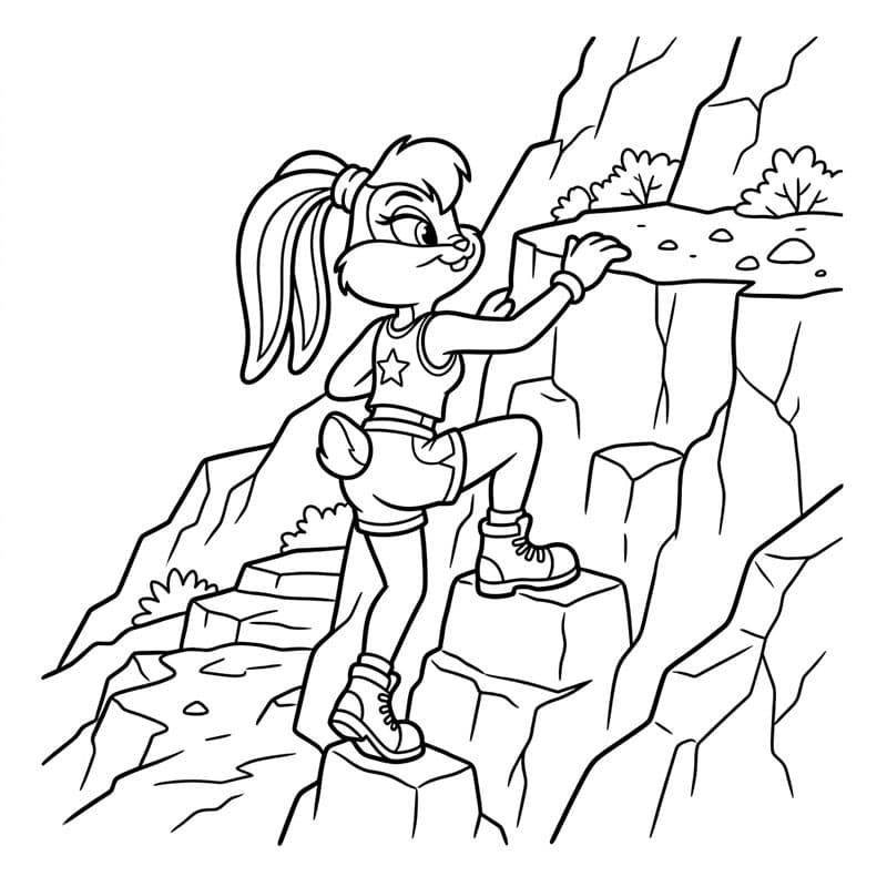 ระบายสี โลล่าปีนเขา