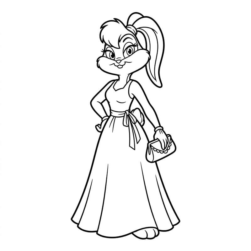 ระบายสี โลล่าสวยสง่า