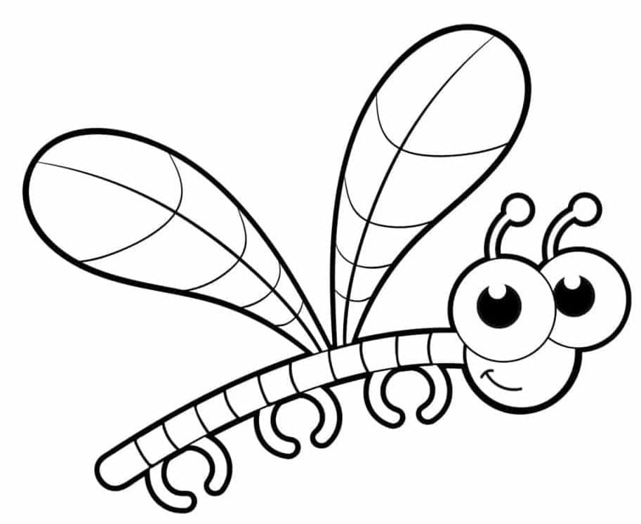 ระบายสี แมลงปอทองผู้น่ารัก