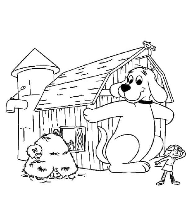 ระบายสี ภาพประกอบคลิฟฟอร์ดสำหรับเด็ก