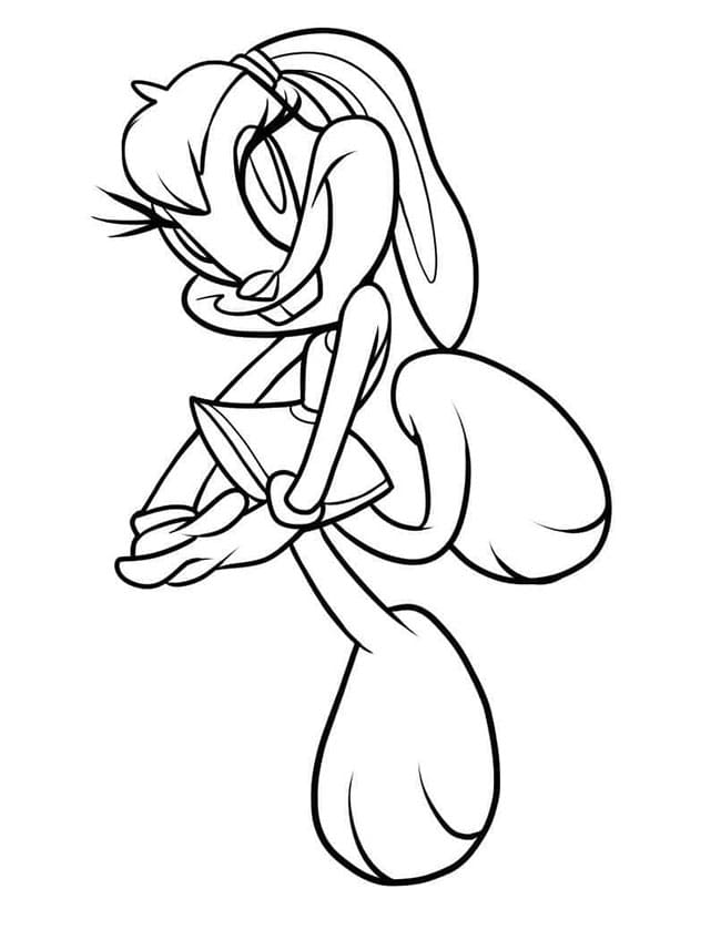 ระบายสี ภาพวาดโลล่า บันนี่ ฟรี