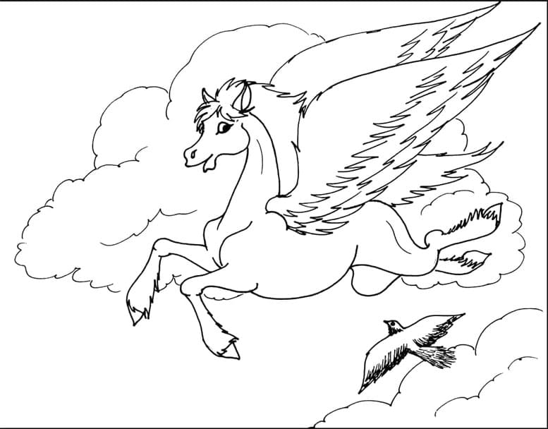 ระบายสี เพกาซัสบนท้องฟ้า