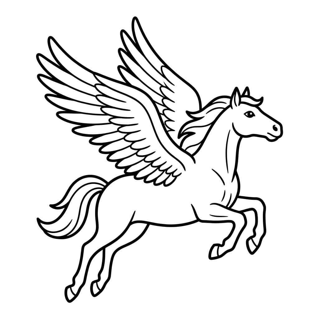 ระบายสี เพกาซัสโบยบิน