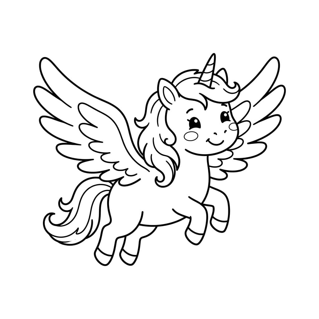 ระบายสี เพกาซัสน่ารัก