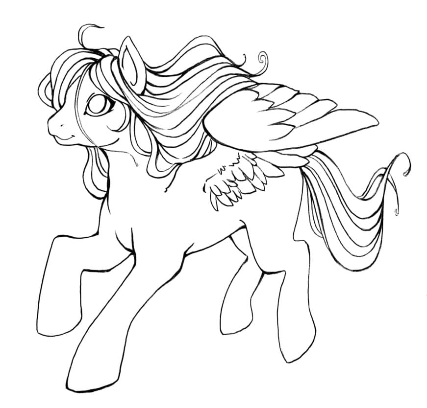 ระบายสี เพกาซัสสุดน่ารัก