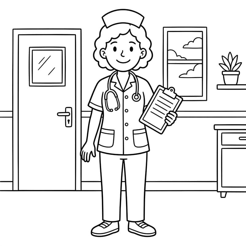 ระบายสี พยาบาลบันทึกข้อมูล