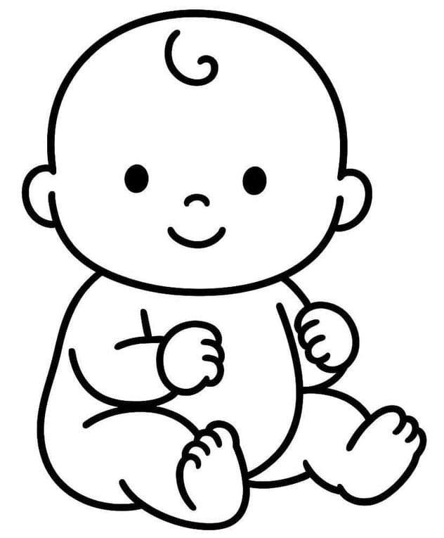 ระบายสี เรียบง่าย ทารก