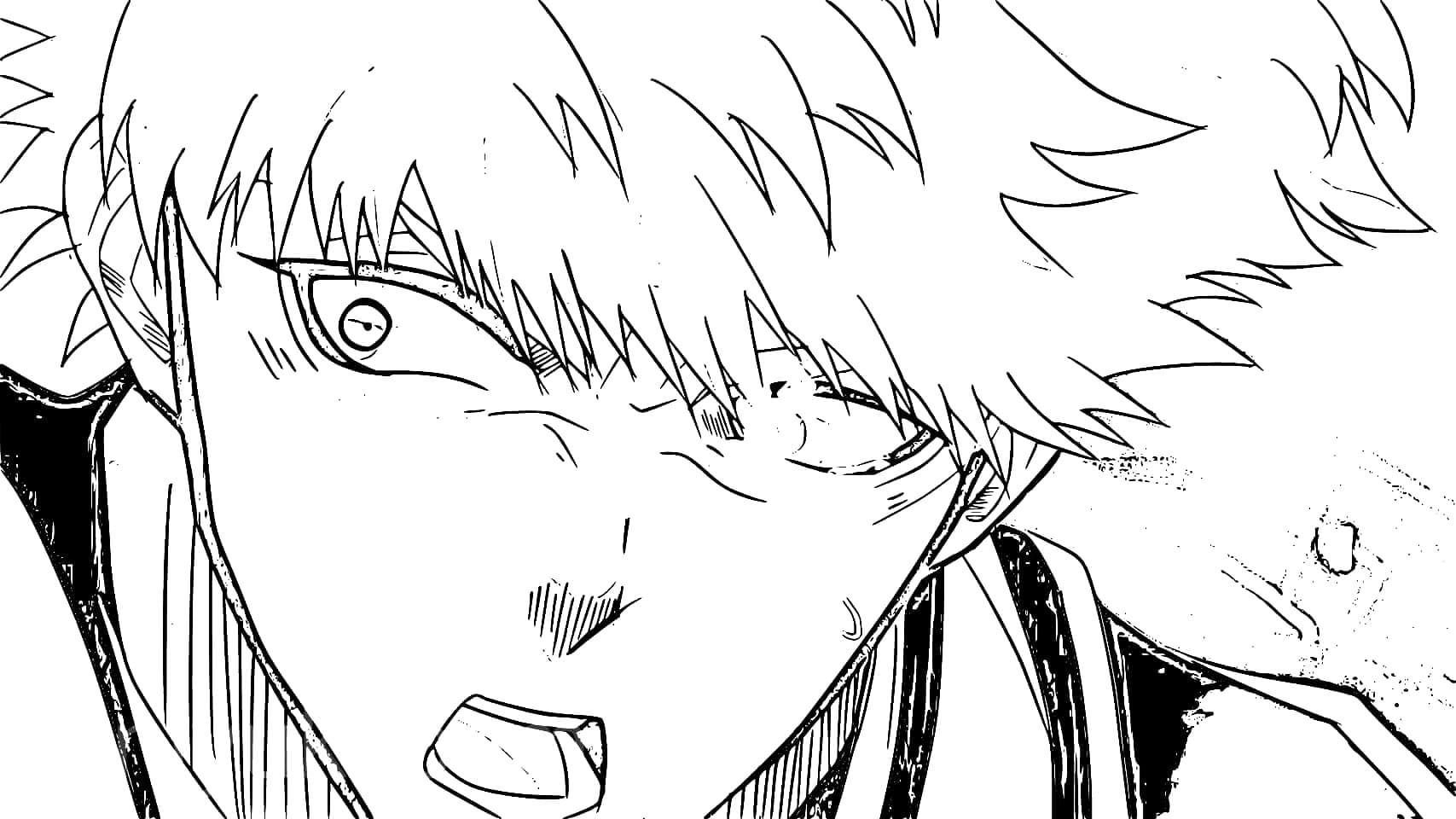 ระบายสี เรนสุเกะ คุนิกามิ จากอนิเมะ ขังดวลแข้ง