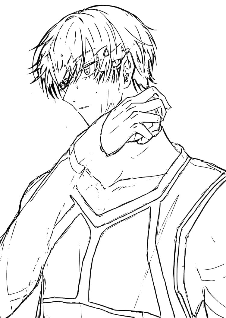 ระบายสี ริน อิโตชิ จาก ขังดวลแข้ง