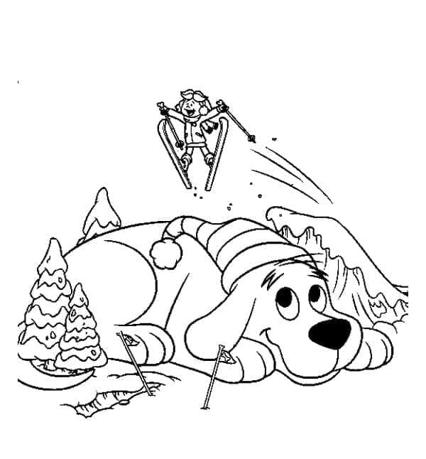 ระบายสี รูปภาพคลิฟฟอร์ด