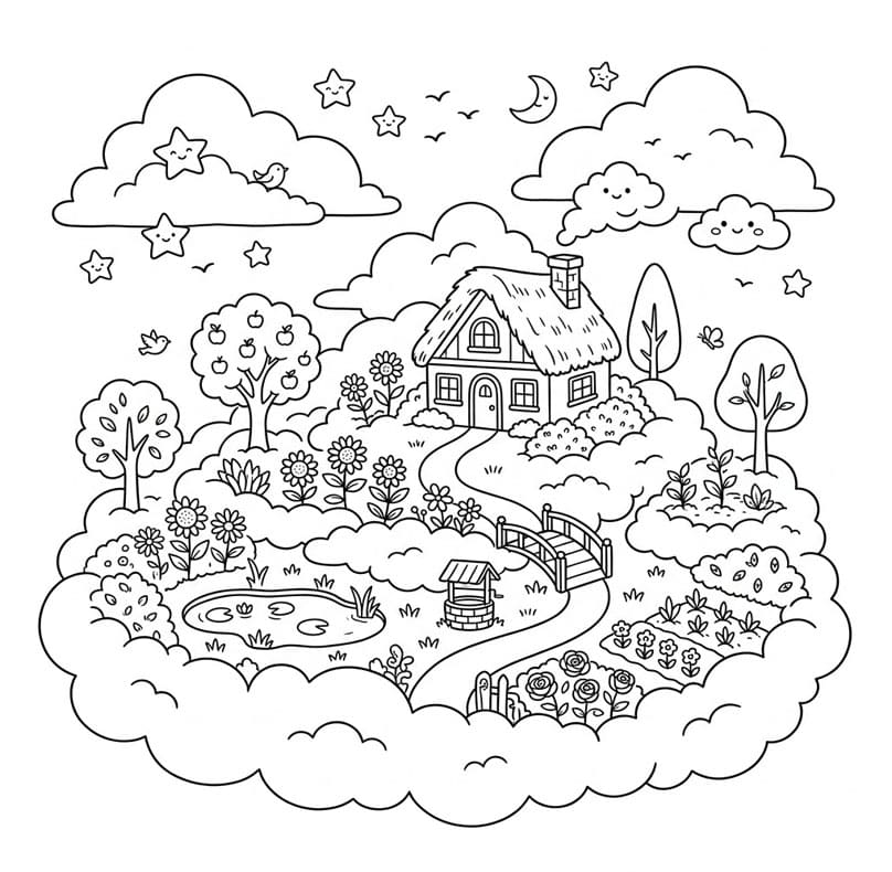 ระบายสี สวนมหัศจรรย์ในจินตนาการ