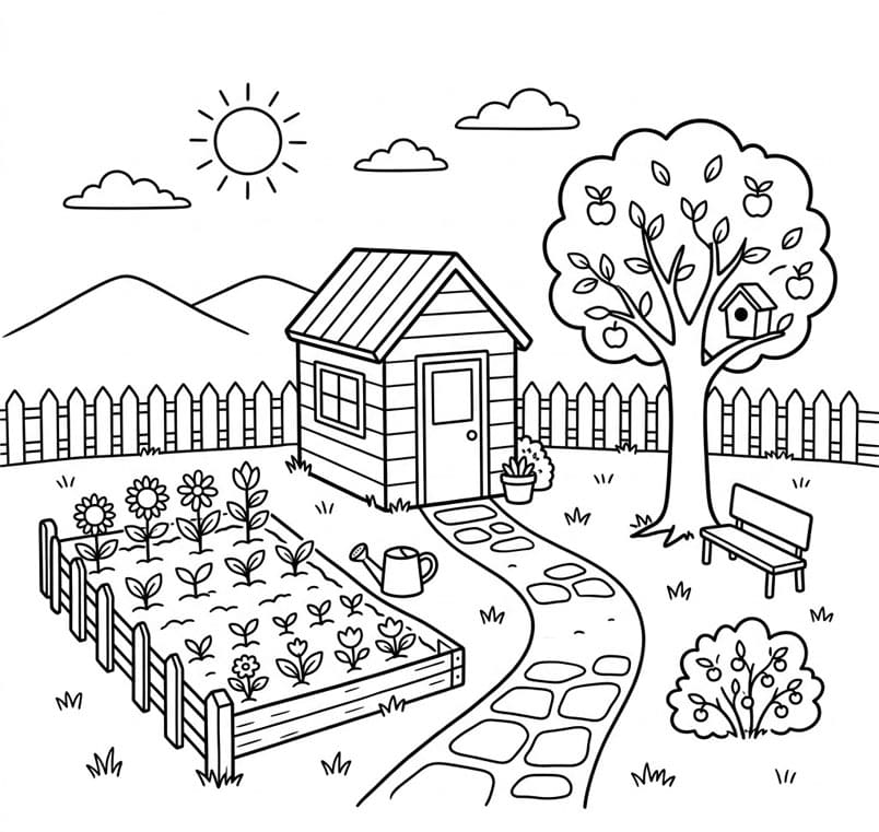 ระบายสี สวน