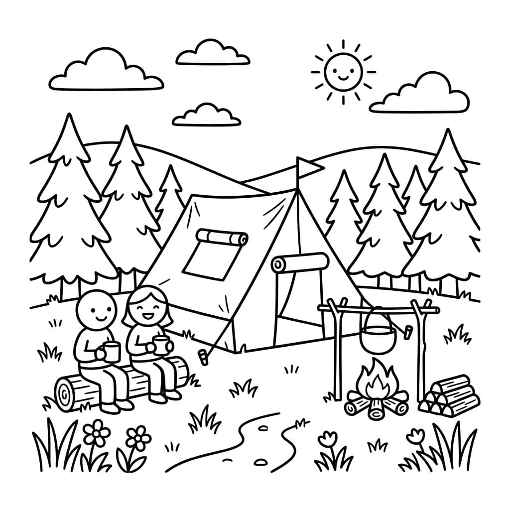 ระบายสี ตั้งแคมป์ฟรี