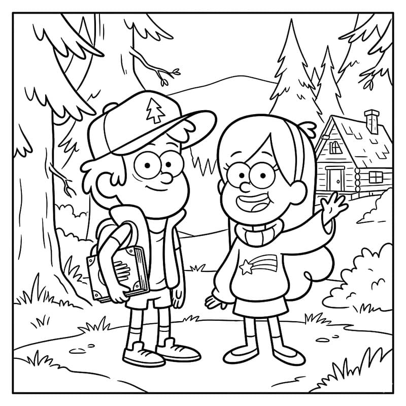 ระบายสี ตัวละครจาก แกร์วิตี้ฟอล มีความสุข