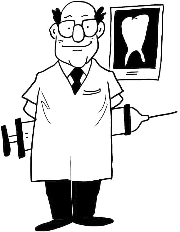 ระบายสี ทันตแพทย์มีความสุข