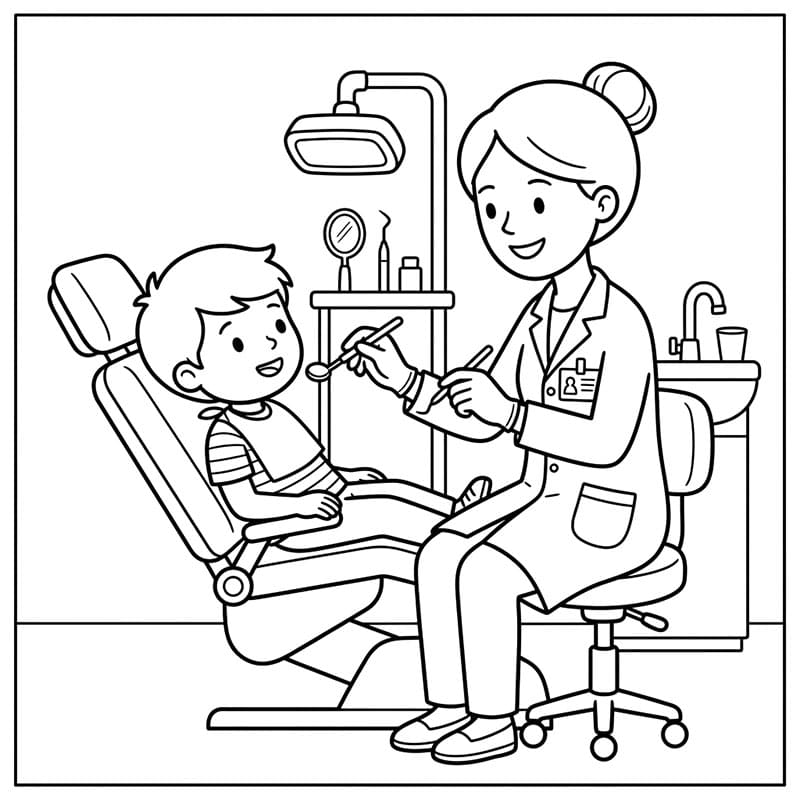 ระบายสี ทันตแพทย์ผู้มีรอยยิ้มสดใส