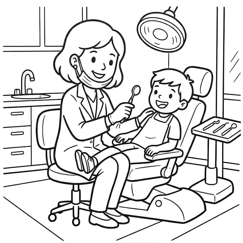 ระบายสี ทันตแพทย์สำหรับเด็ก